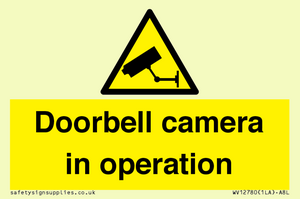 Doorbell camera in operation